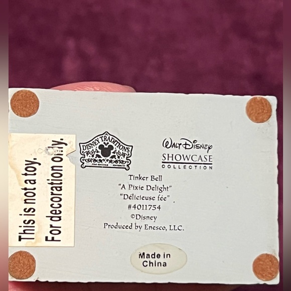 SOLD! Disney Showcase Traditions Jim Shore Enesco  Fairy Tinker Bell Figurine - Picture 5 of 16
